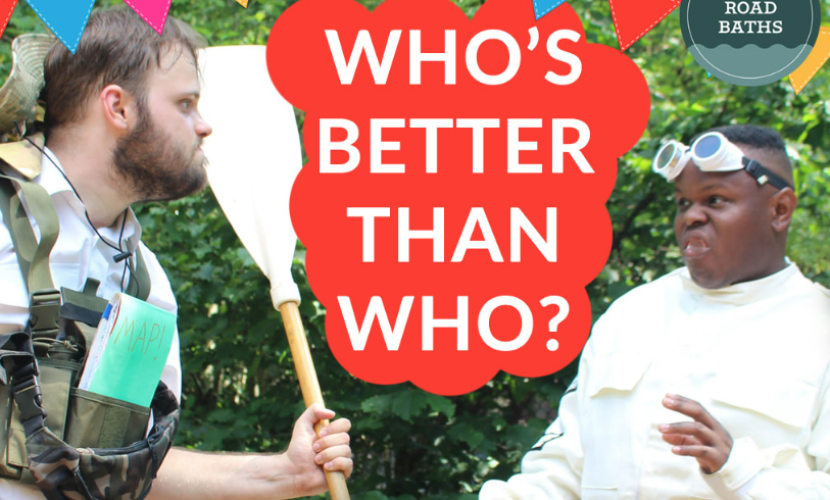 Open Theatre's Whos better than who? performed in Balsall Heath Library this summer